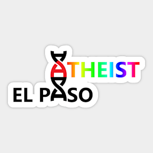 El Paso Atheist LBGTQ+ Logo Sticker